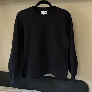 Ganni puff sleeve sweatshirt